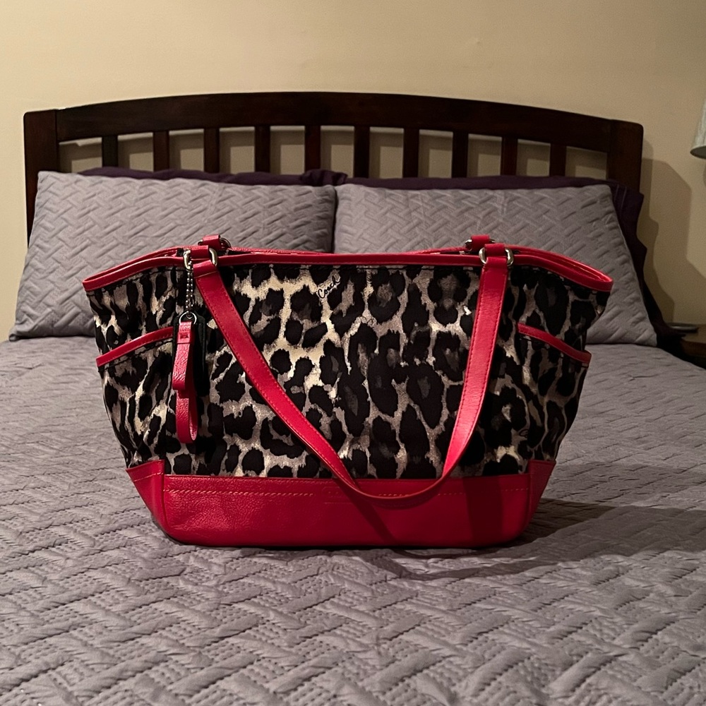 Coach Leopard Tote Bag